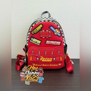 Loungefly Disney Pixar Cars Lightning McQueen Rust-eze Light-up Mini Backpack